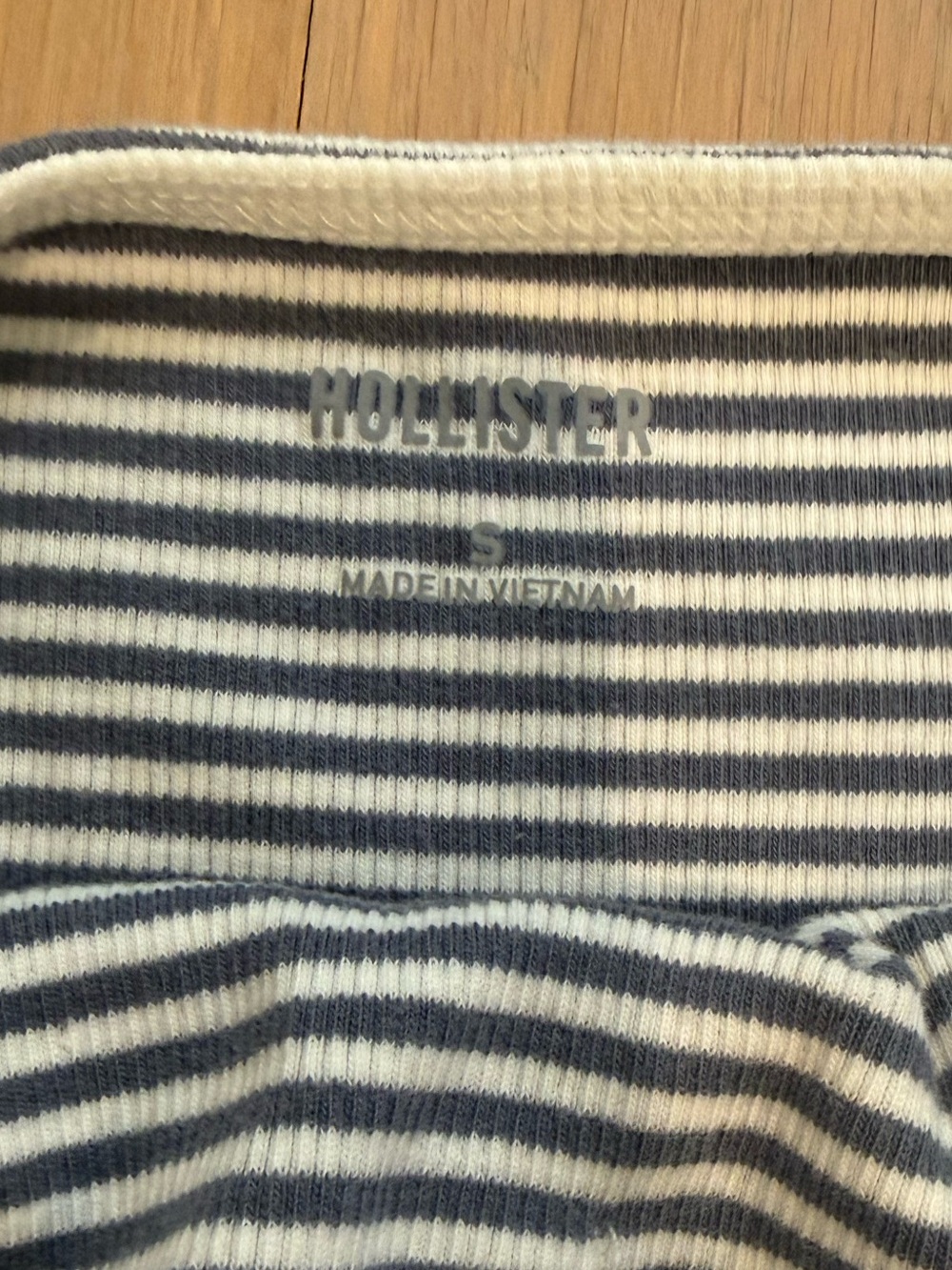 Hollister Black & White Striped Lace-Trim Cami - Picture 3 of 4